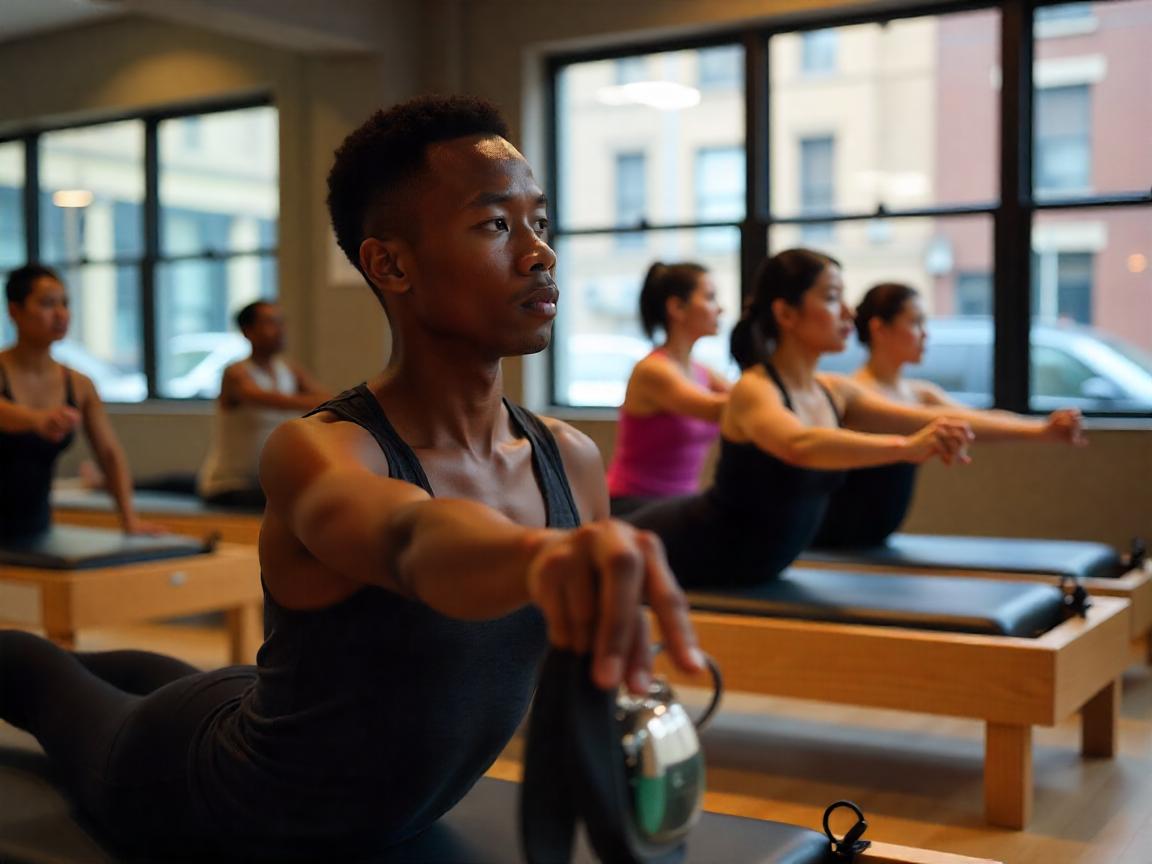 Person practicing yoga in a serene environment